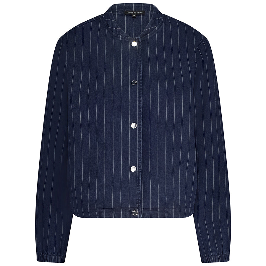 TRAMONTANA JASJE PINSTRIPE DARK BLUE DENIM