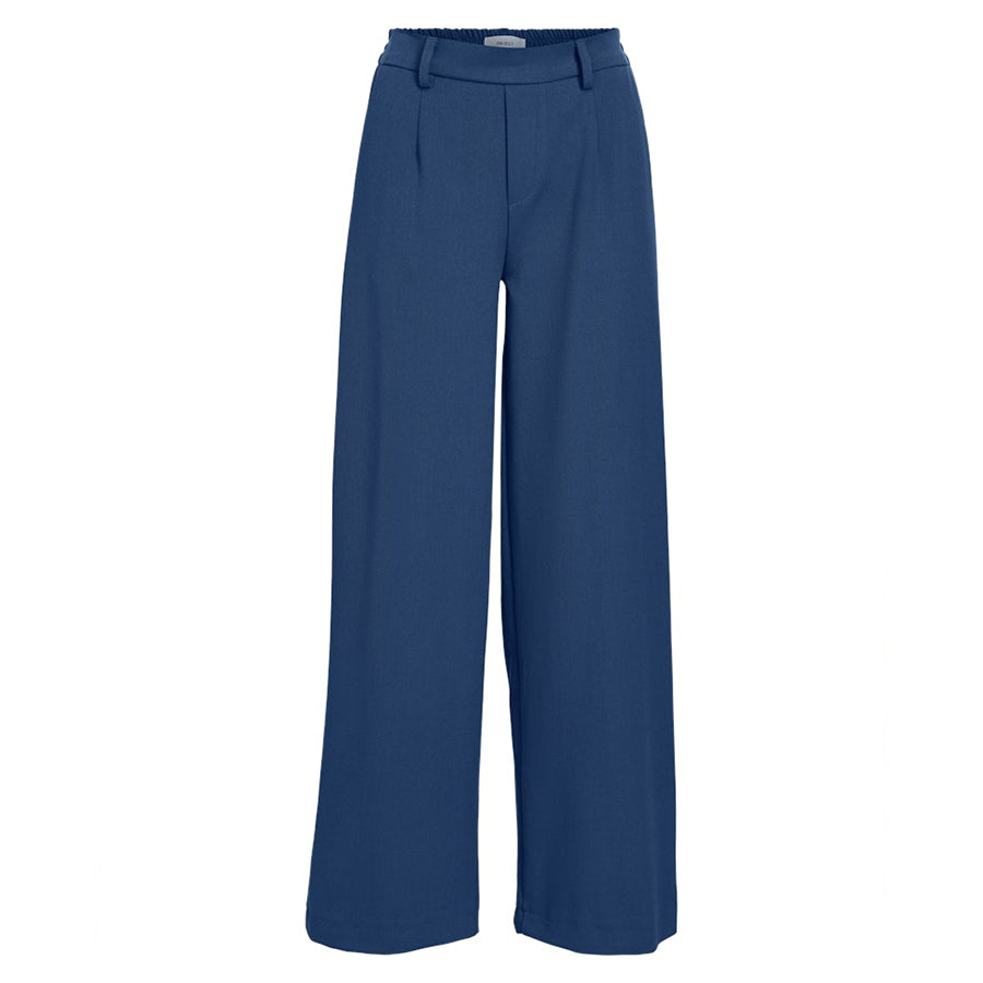 OBJECT BROEK LISA WIDE DARK DENIM