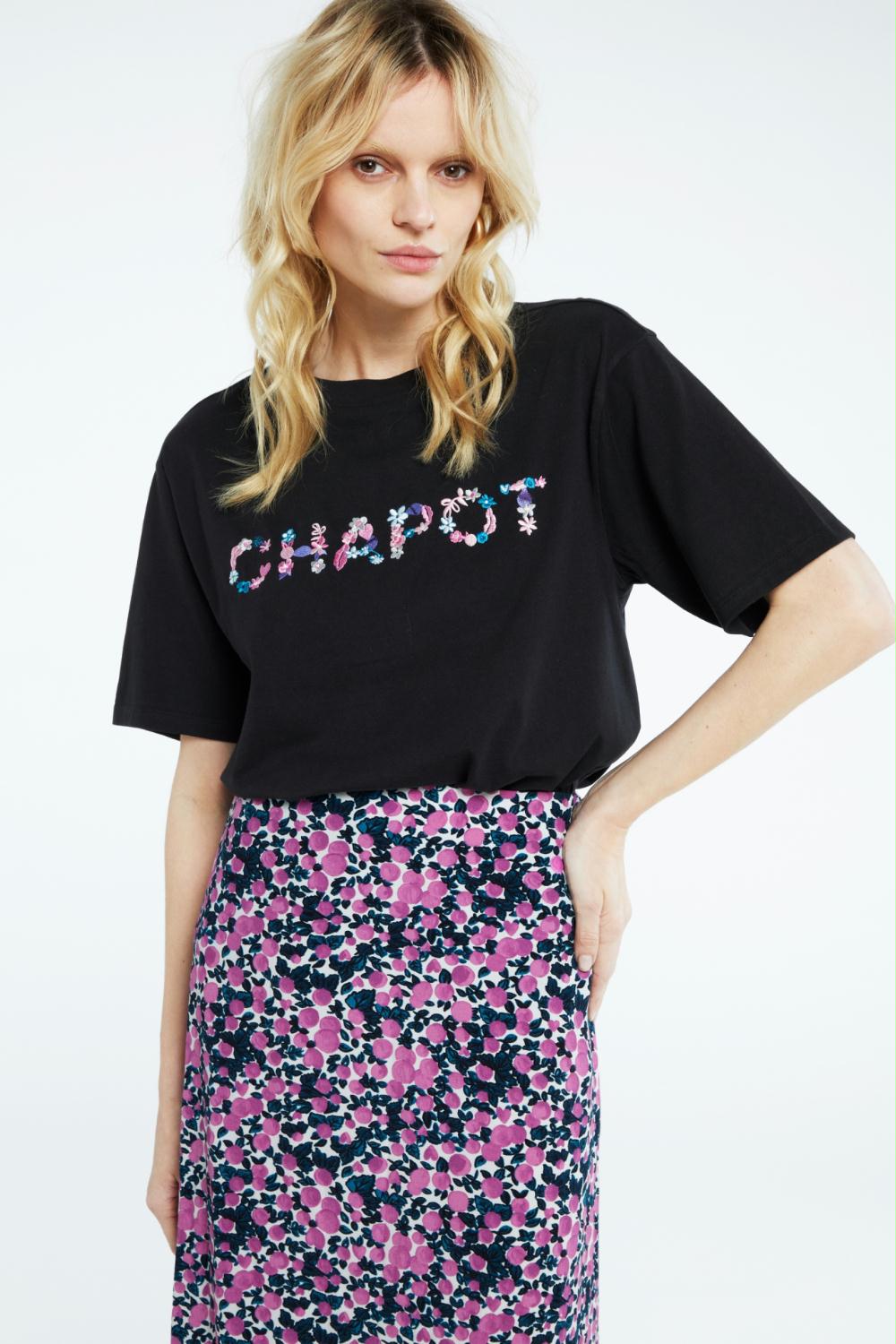 FABIENNE CHAPOT T-SHIRT STEVE CHAPOT BLACK