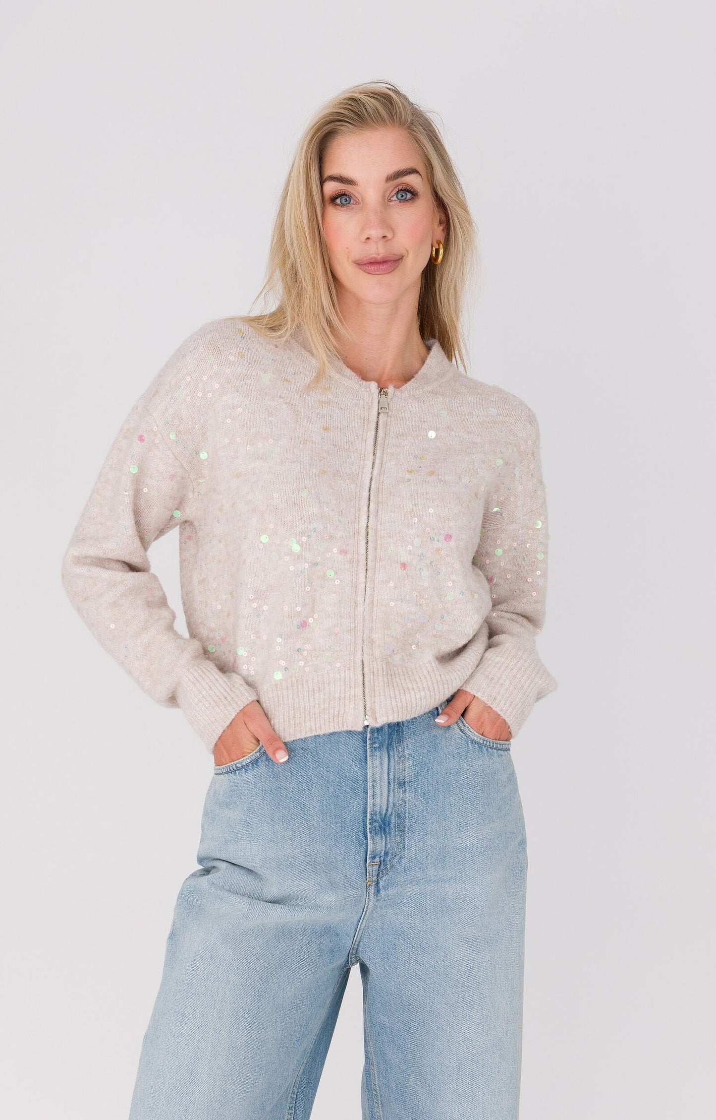 ANNA VEST GLINSTERS BEIGE