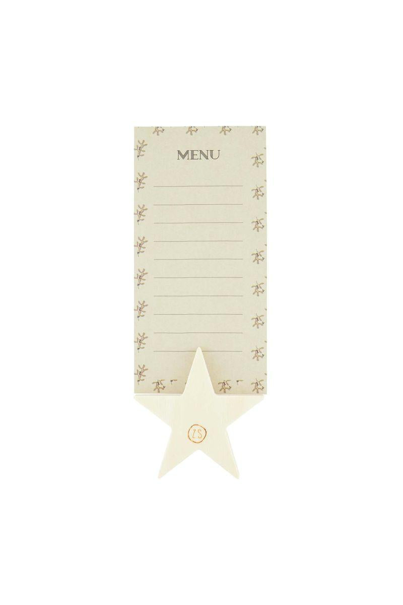 ZUSSS MENUKAARTJES MET HOUTEN STANDAARD STER