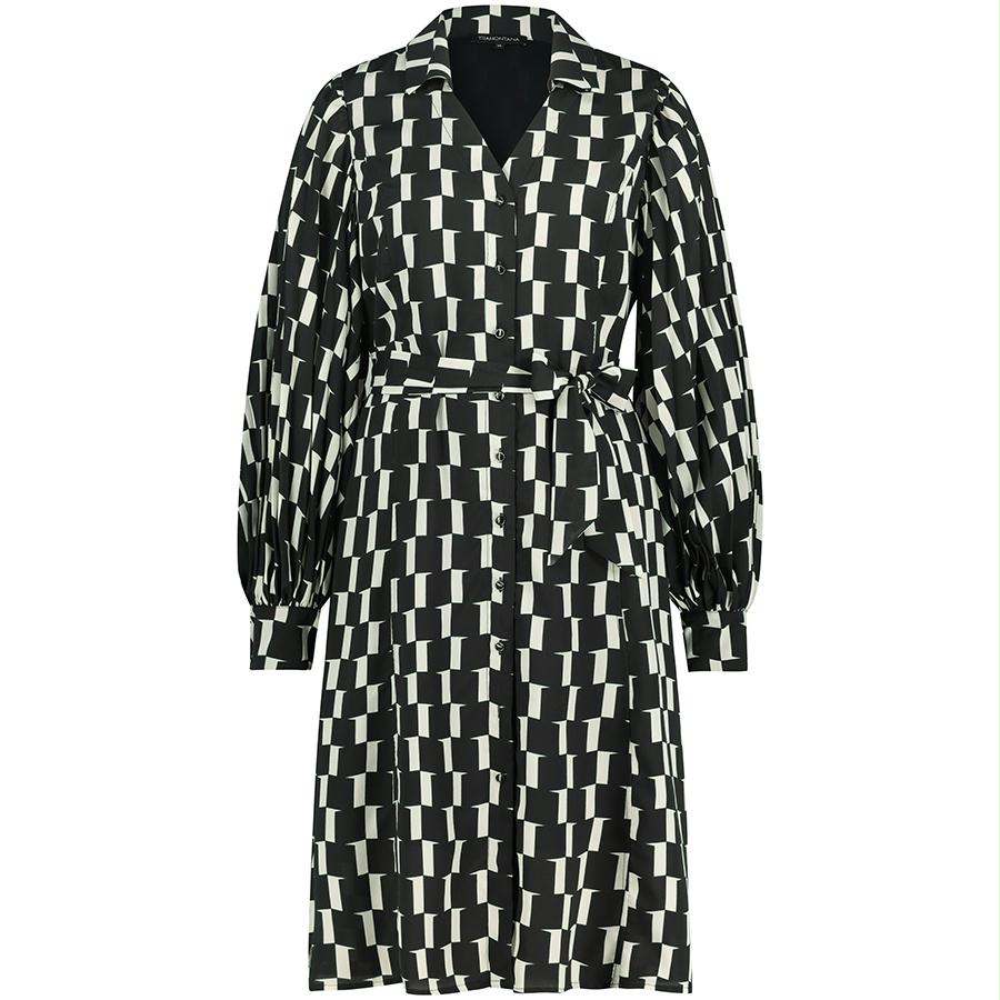 TRAMONTANA JURK BLOCK PRINT WHITE
