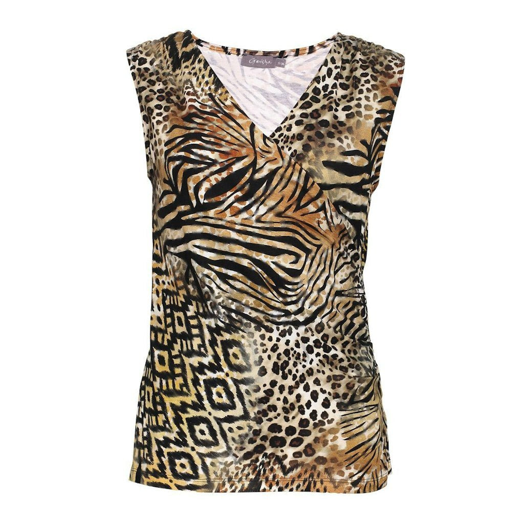 GEISHA TOP PUCK BROWN/BLACK