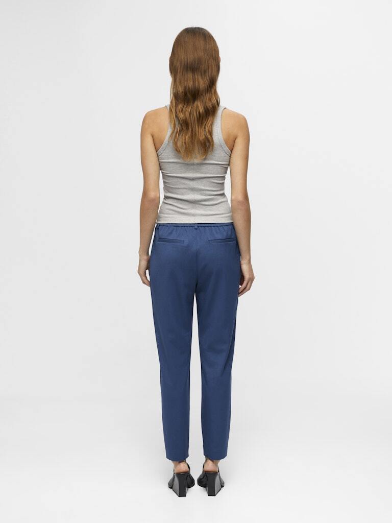 OBJECT BROEK LISA SLIM DARK DENIM