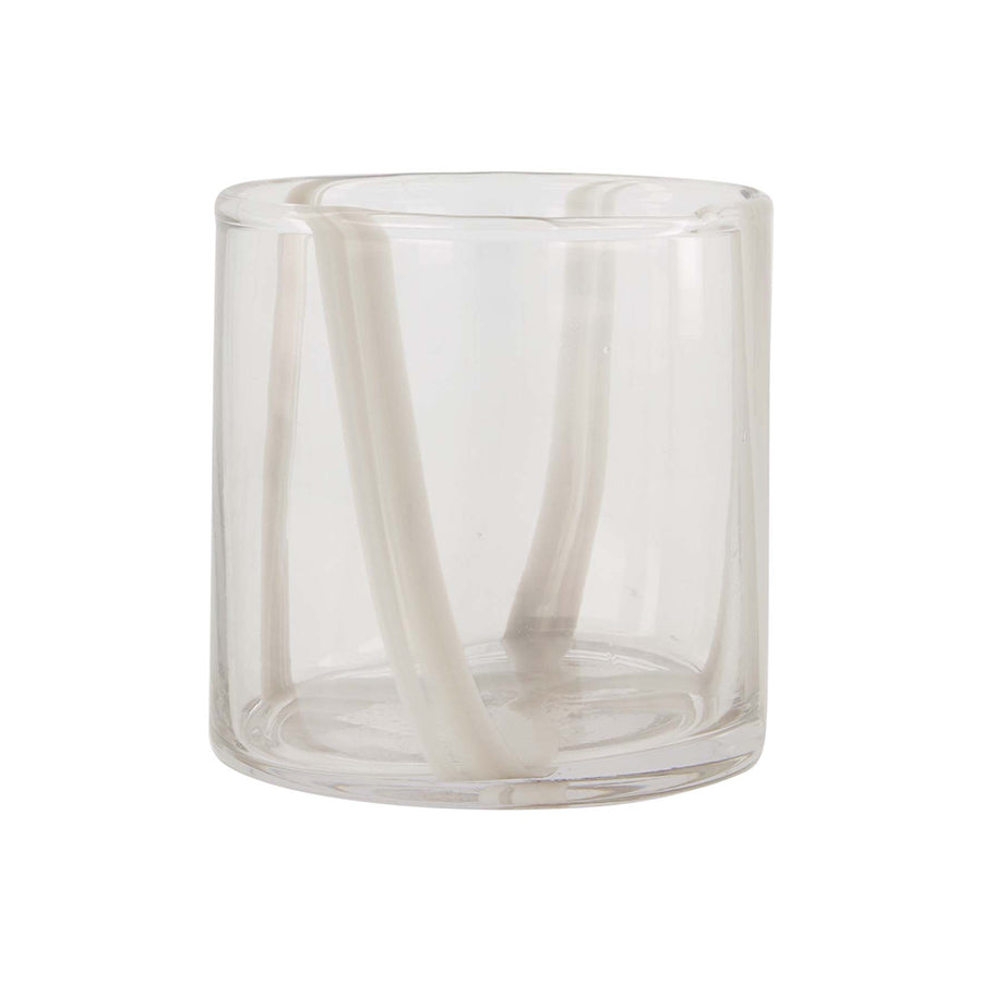 ZUSSS WAXINELICHTHOUDER GLAS M BEIGE