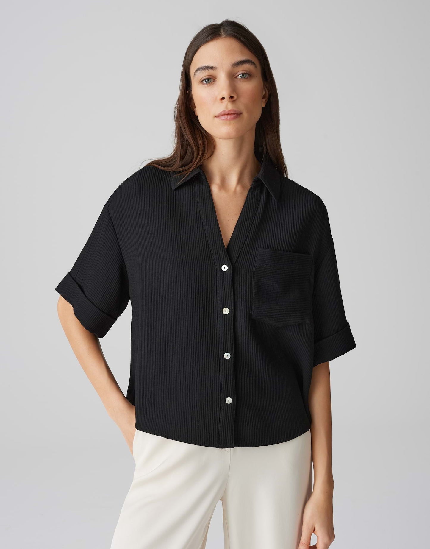 OPUS BLOUSE FIORA BLACK