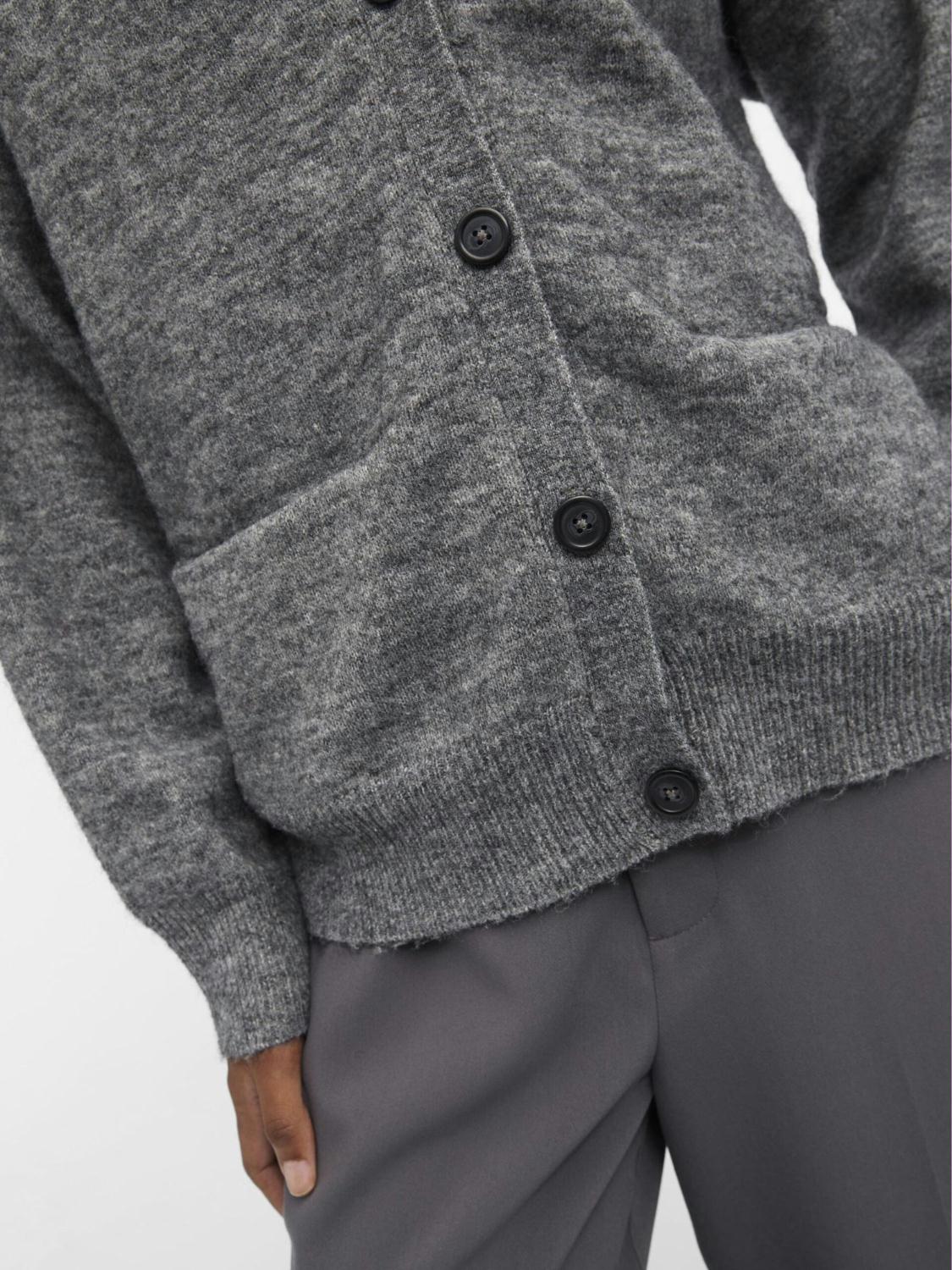 OBJECT VEST MINNA DARK GREY MELANGE