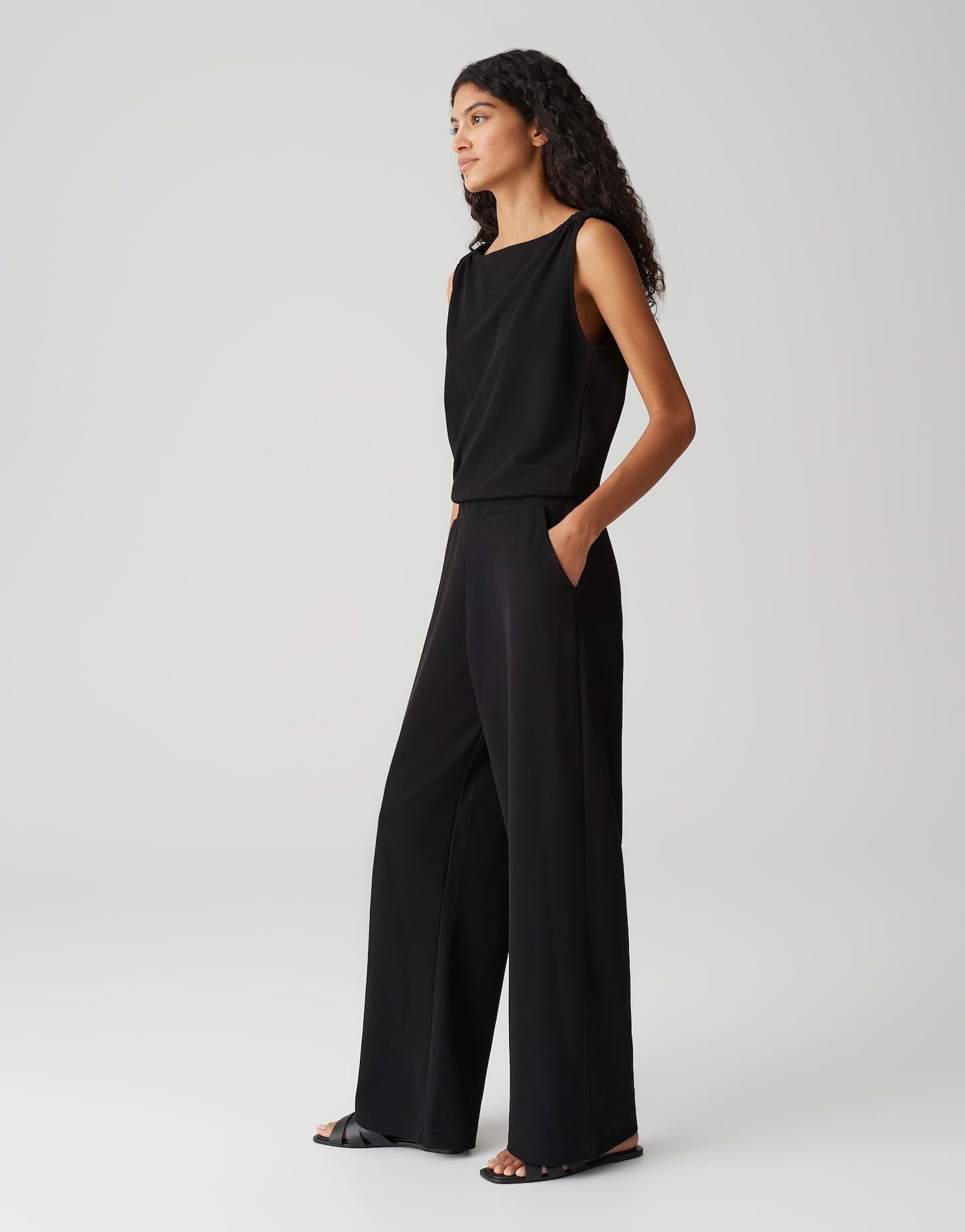 OPUS JUMPSUIT MEFIZA VOYAGE BLACK