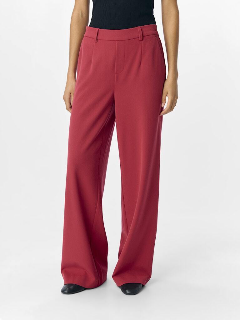OBJECT BROEK LISA WIDE KARANDA RED