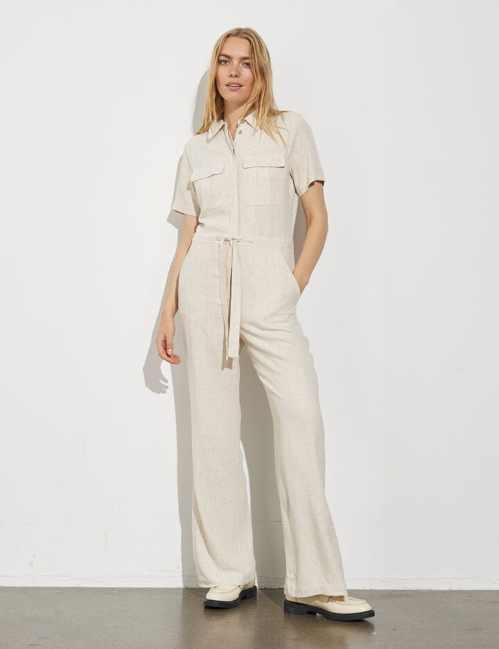 MBYM JUMPSUIT CARELLIA NATURAL BEIGE