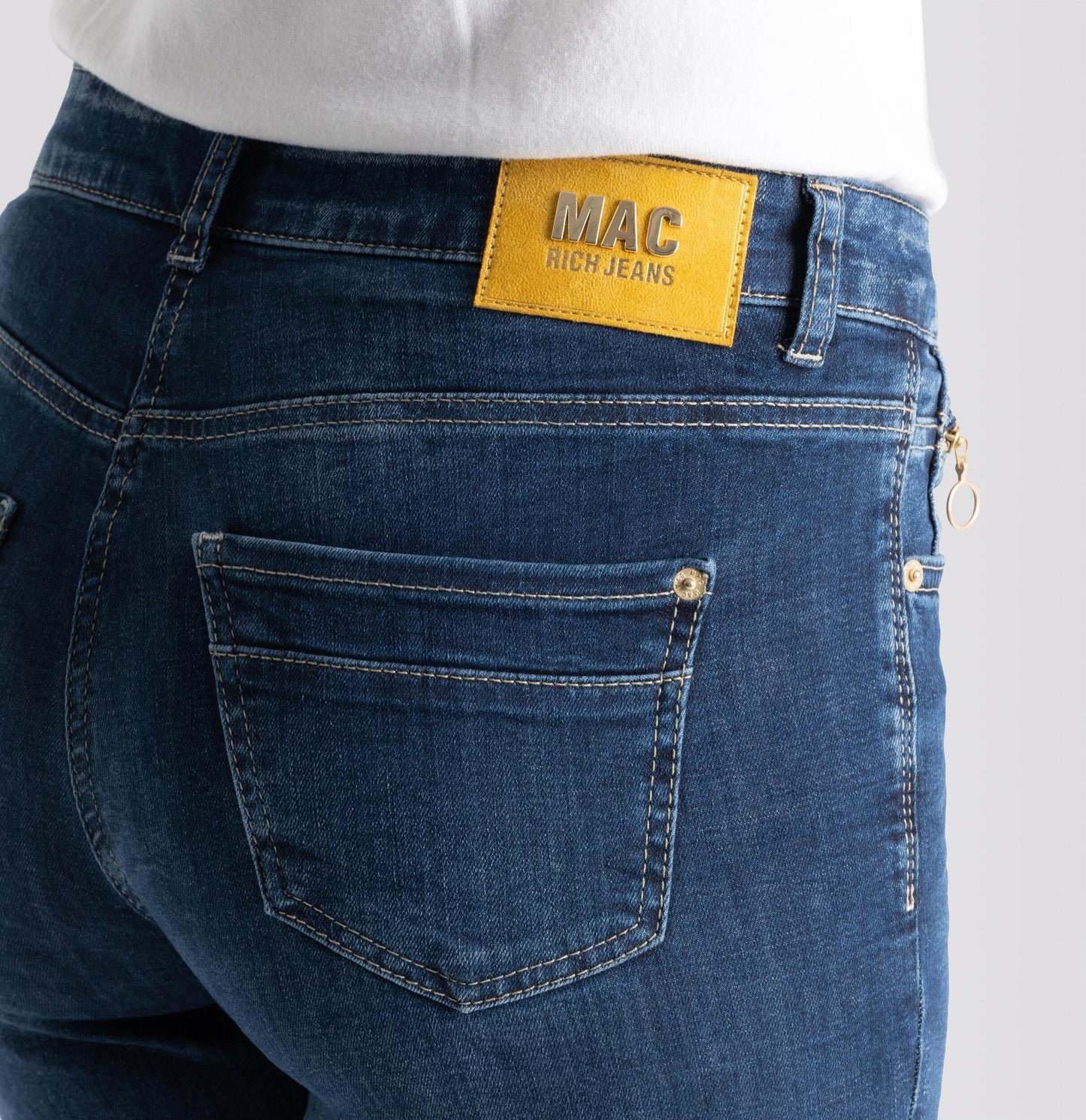MAC JEANS RICH SLIM DARK BLUE NET WASH