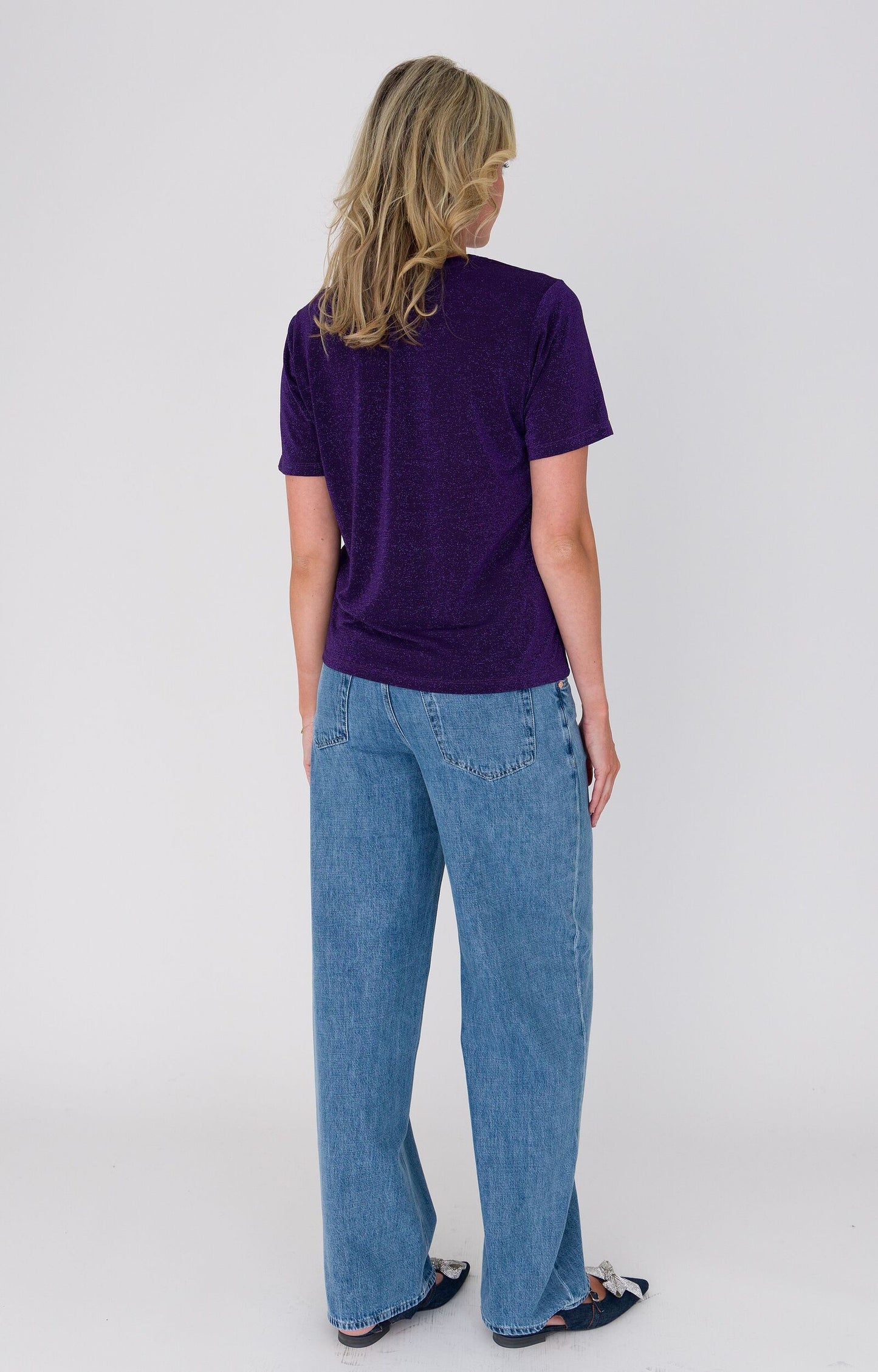 ANNA T-SHIRT LUREX BERRY
