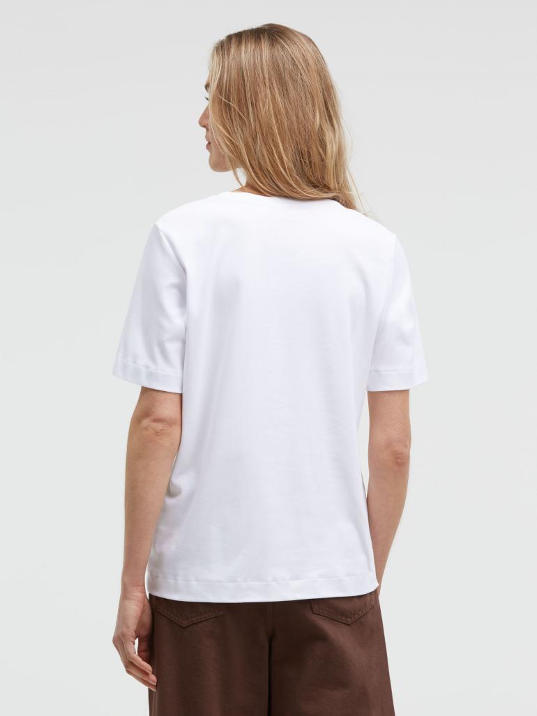 SENSES THE LABEL T-SHIRT MACARON OPTIC WHITE