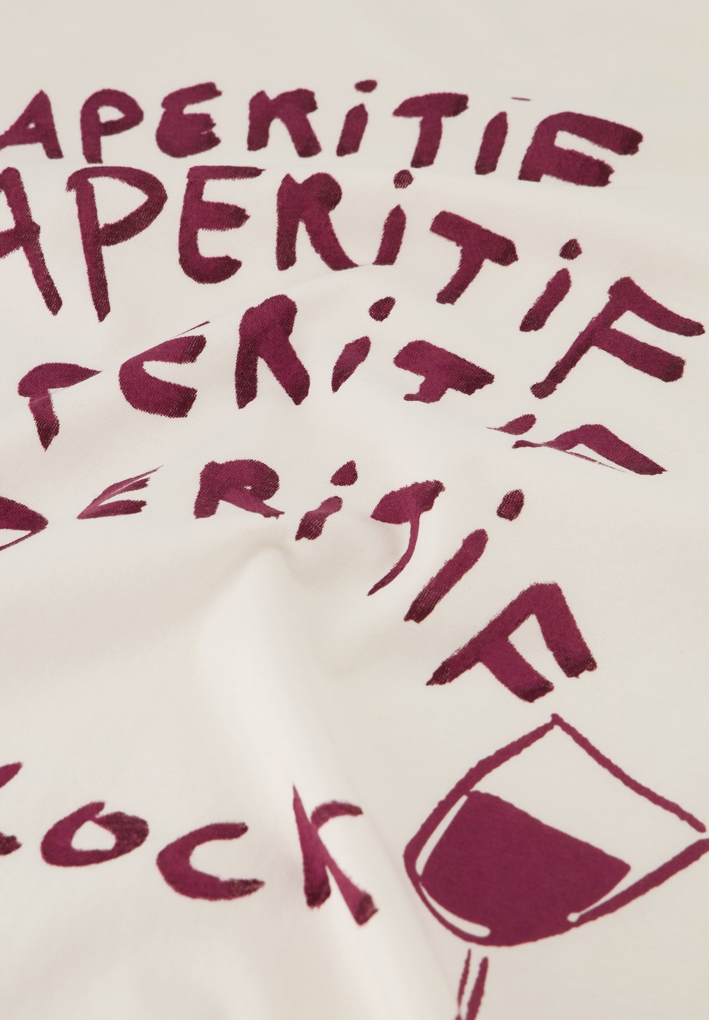 FABIENNE CHAPOT T-SHIRT ROSE WINE COSY WHITE