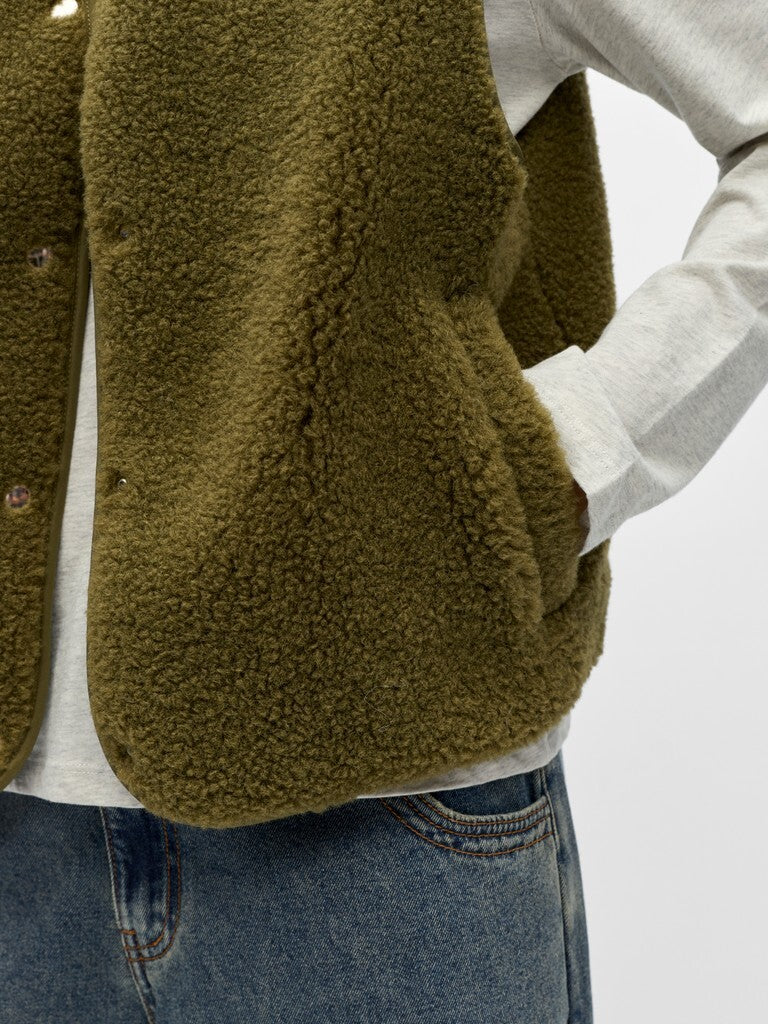 OBJECT GILET ELLA MARTINI OLIVE