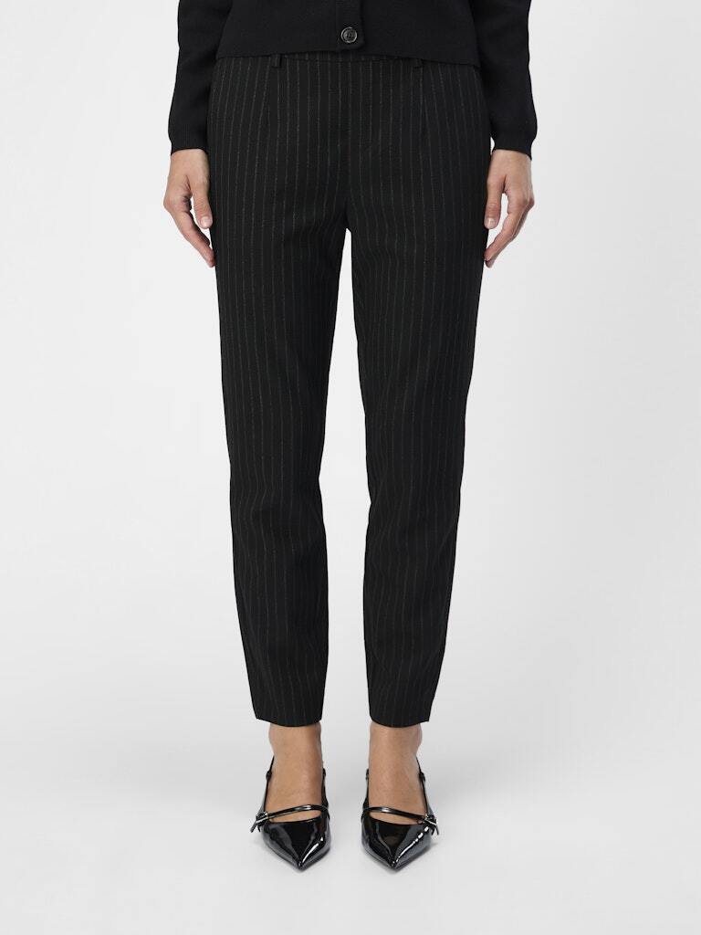 OBJECT BROEK LISA SLIM BLACK/GREY