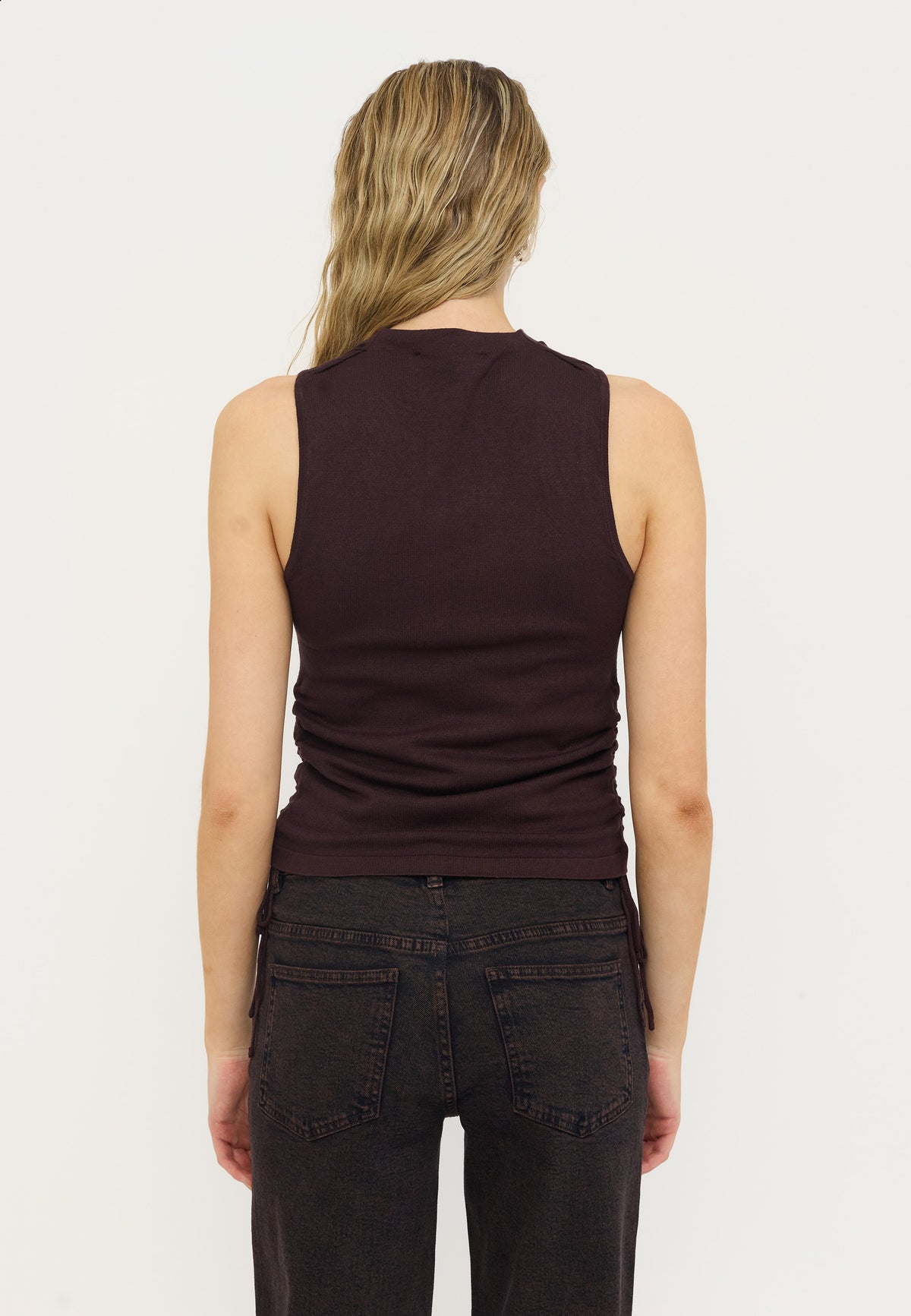 SOFT REBELS TOP JILL CHOCOLATE PLUM