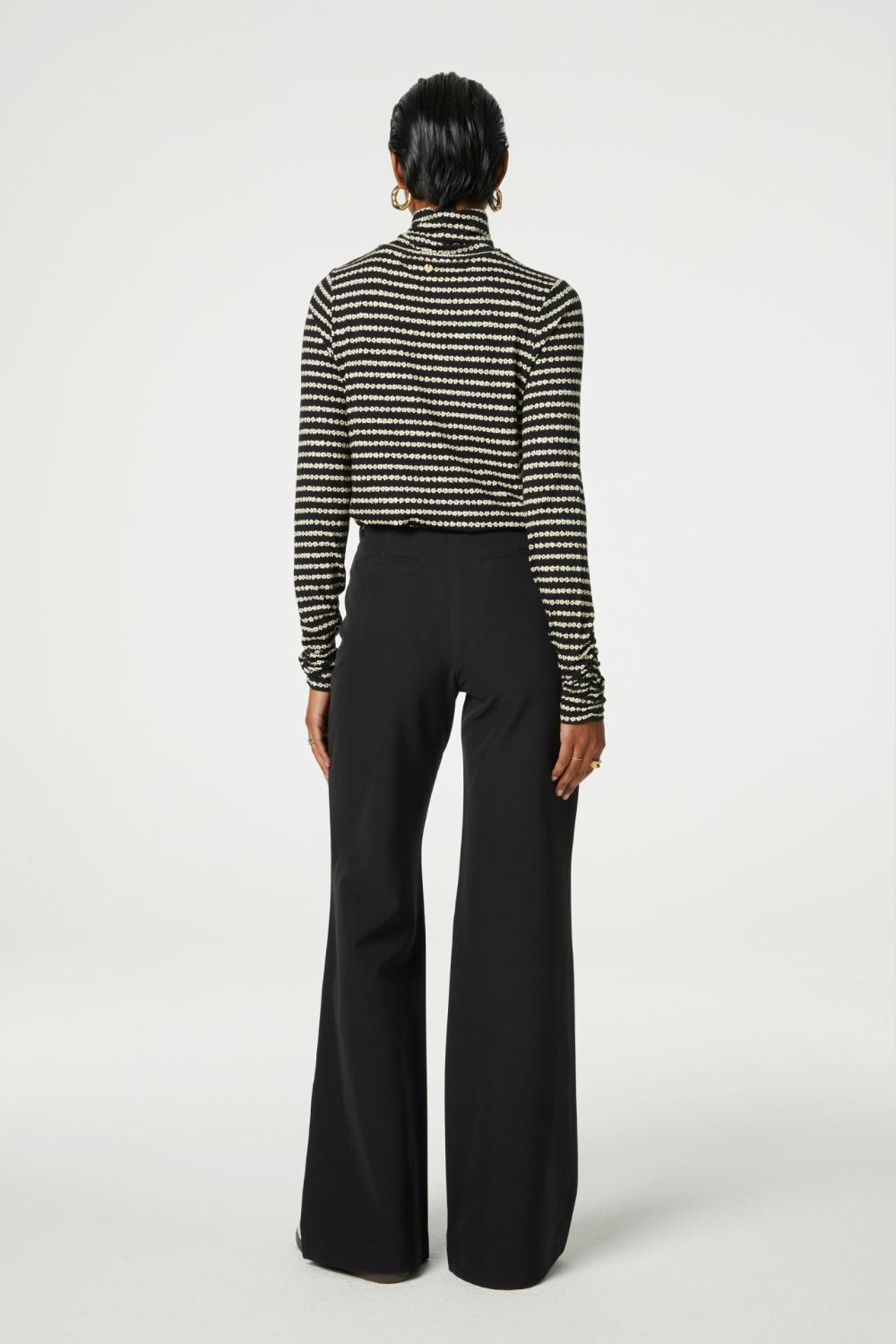 FABIENNE CHAPOT TOP JADE BLACK/COSY WHITE