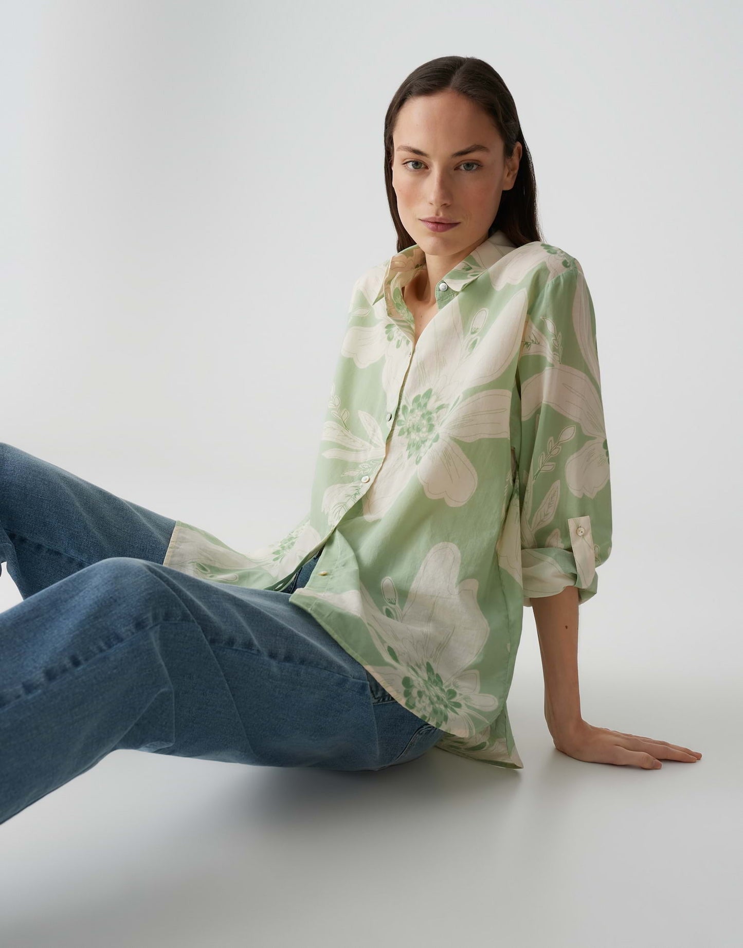OPUS BLOUSE FUMINE BOHÈME GREEN GLOW