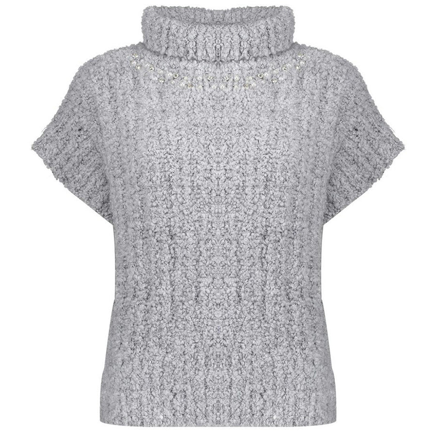 GEISHA SPENCER PEARLS & STONES GREY