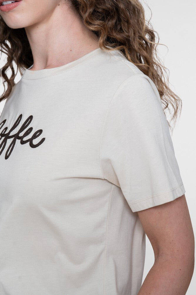 GEISHA T-SHIRT COFFEE SAND/KHAKI
