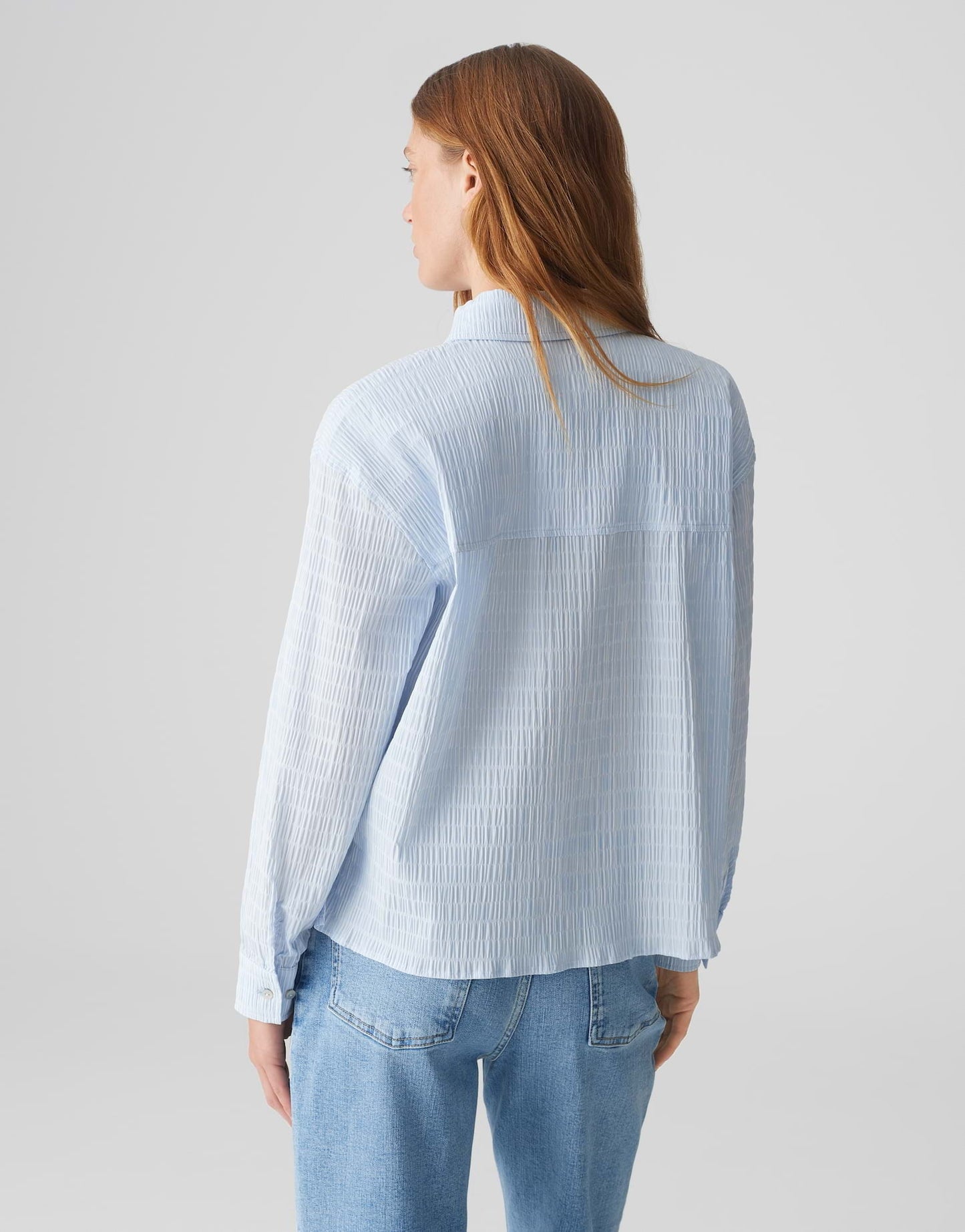OPUS BLOUSE FINNEA OXFORD BLUE