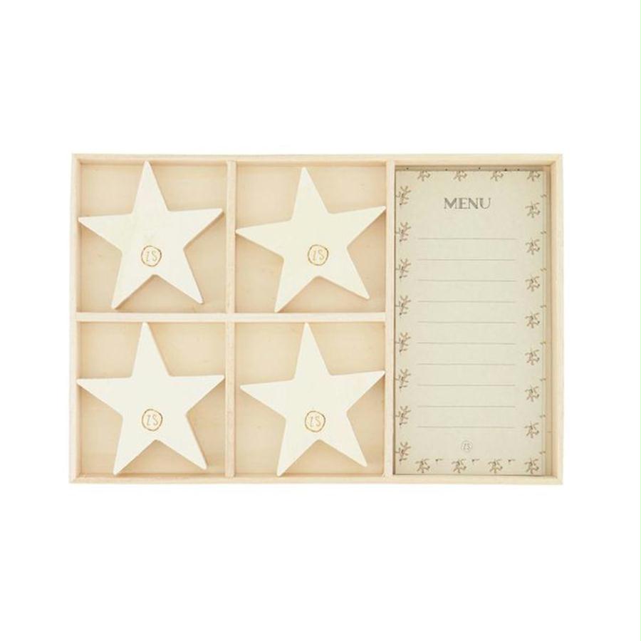 ZUSSS MENUKAARTJES MET HOUTEN STANDAARD STER