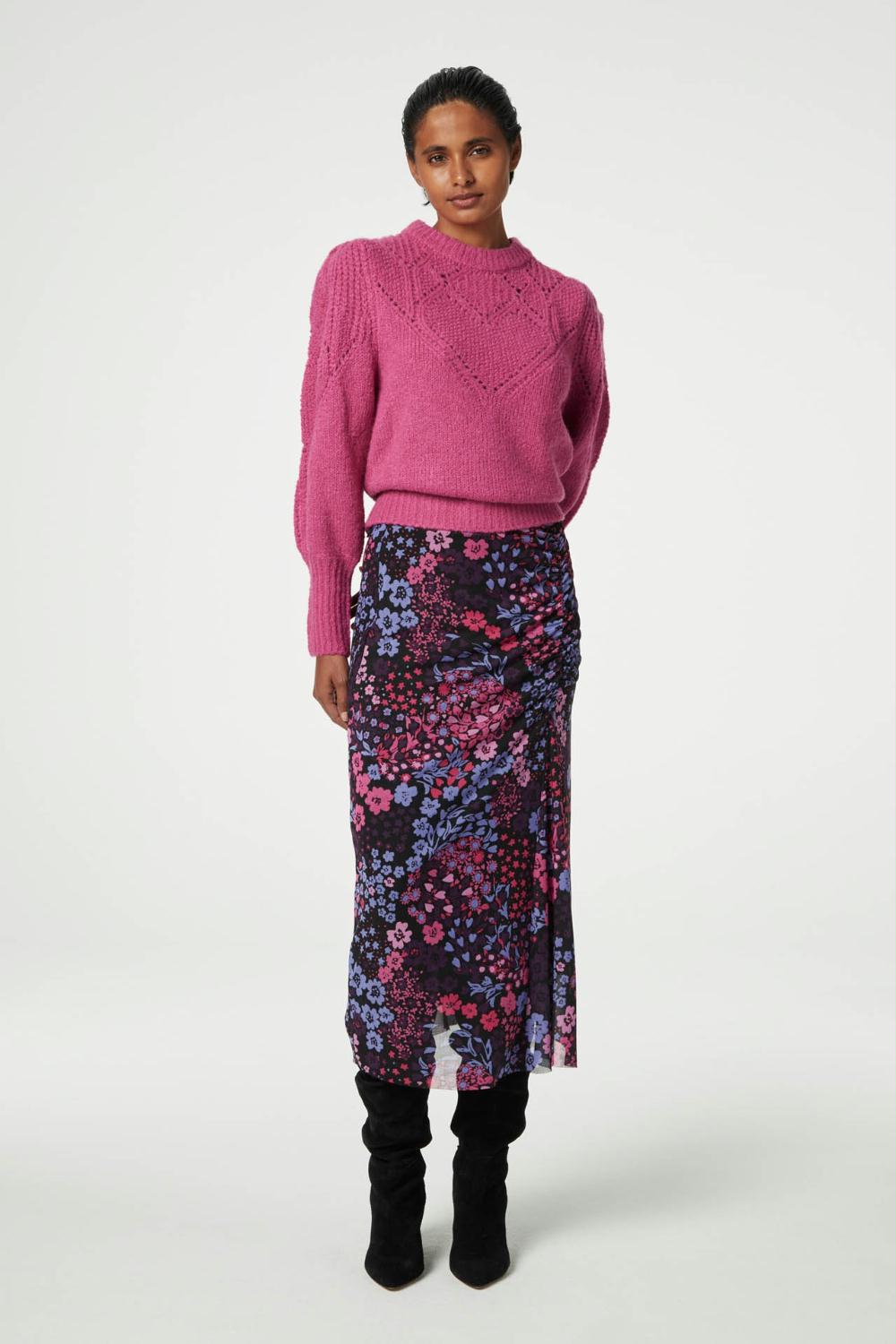 FABIENNE CHAPOT ROK JESSY BLACK/BUBBLE GUM PINK