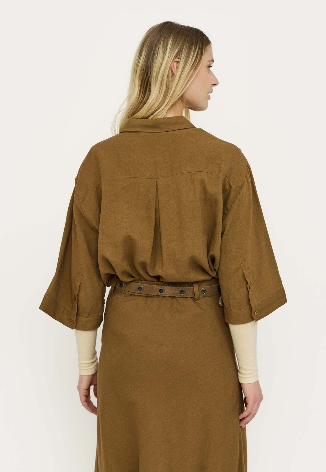 SOFT REBELS BLOUSE YINDI SEPIA