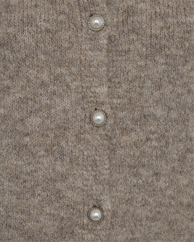 FREEQUENT VEST LOUISA DESERT TAUPE MELANGE