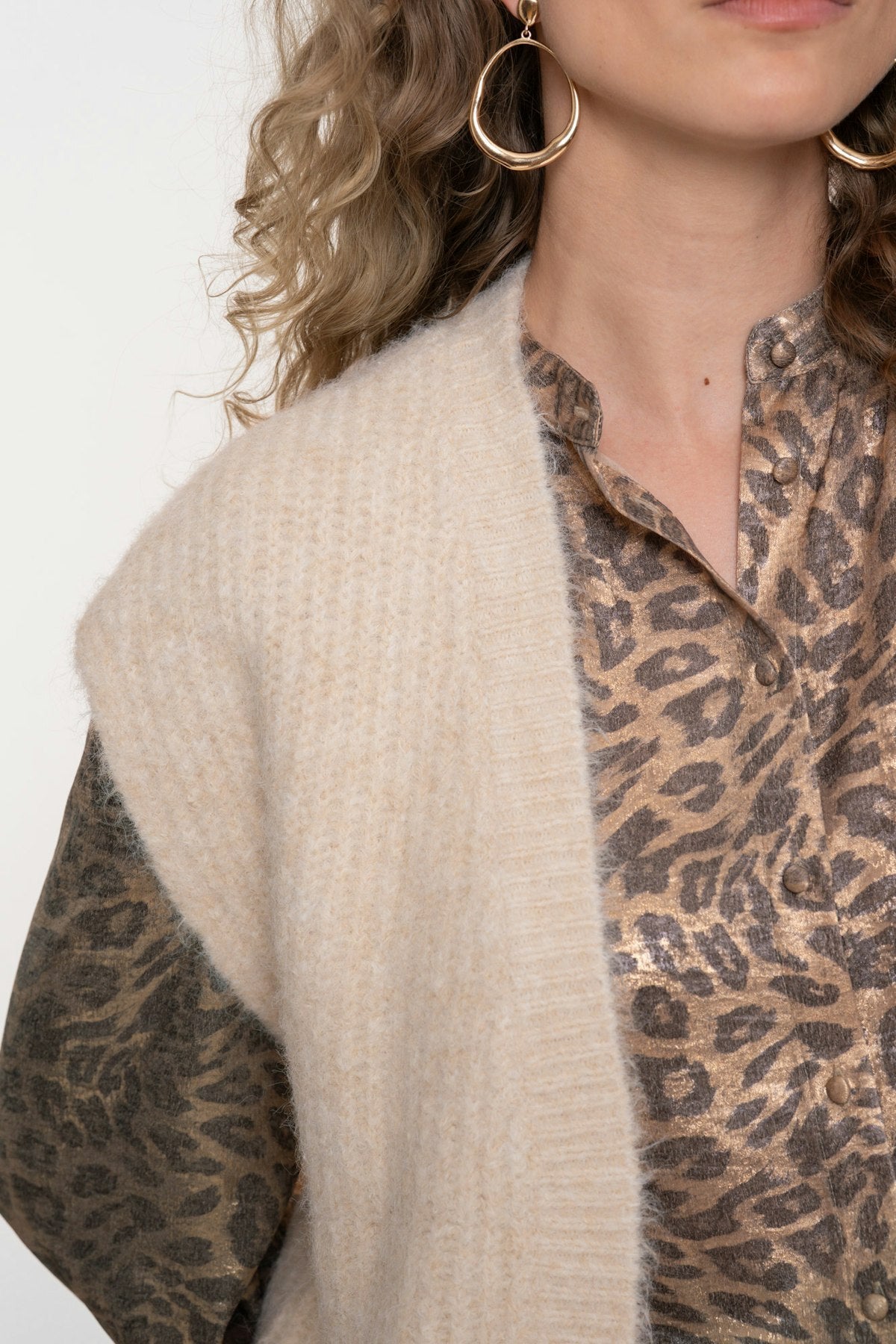 GEISHA GILET ZACHTE STRUCTUUR 000010