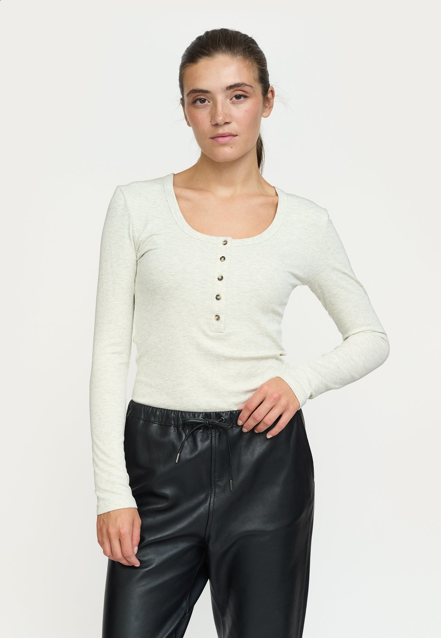 SOFT REBELS SHIRT LAVANA ARCTIC WOLF