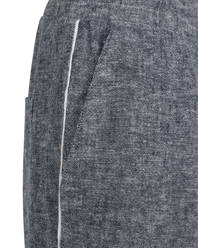 FREEQUENT BROEK LAVA STRIPE NAVY BLAZER/STAR OFF-WHITE