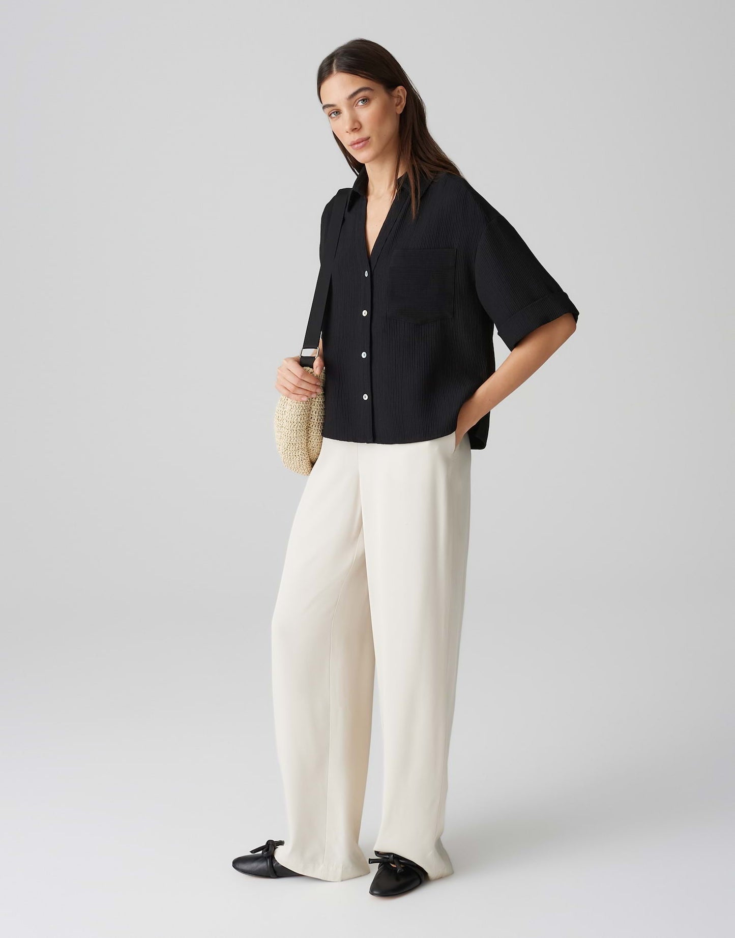 OPUS BLOUSE FIORA BLACK