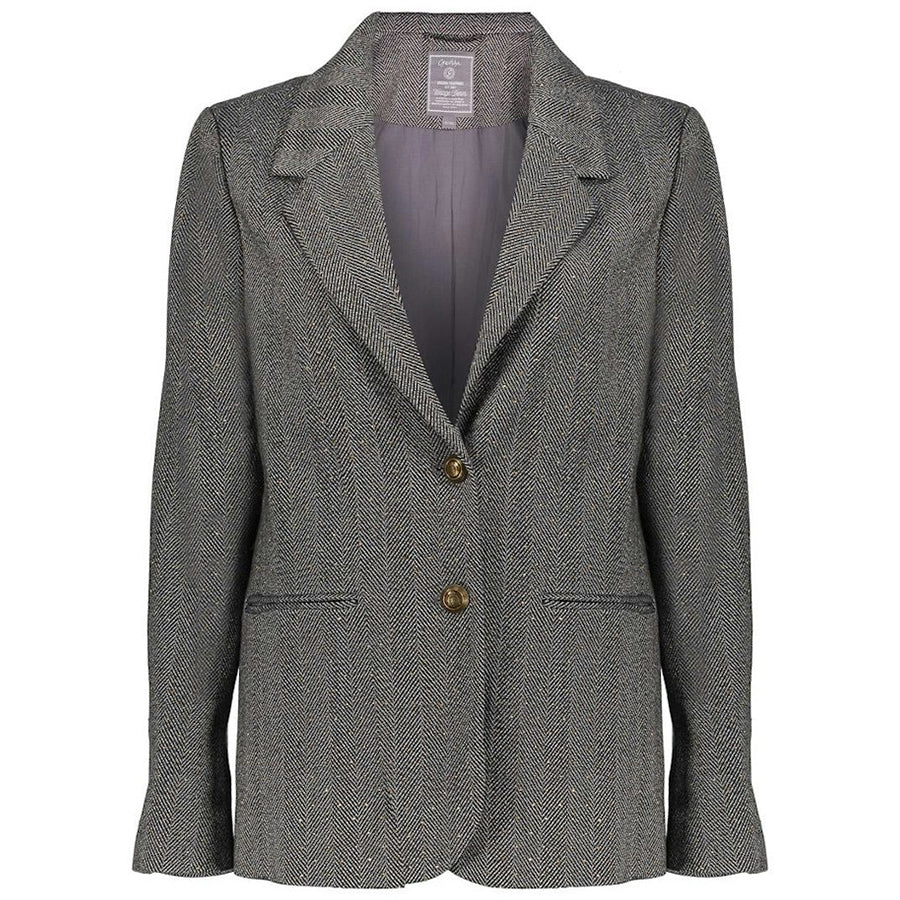 GEISHA BLAZER HERRINGBONE ANTHRACITE STONES