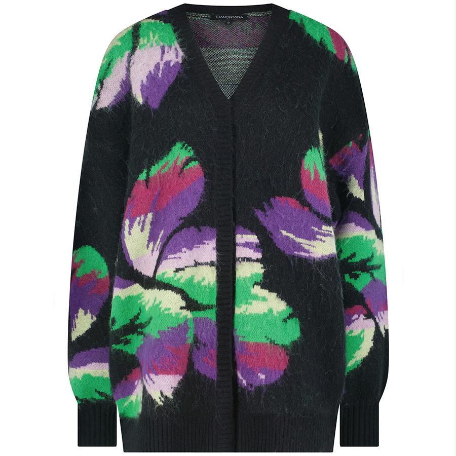 TRAMONTANA VEST FLOWER JACQUARD MULTI COLOUR