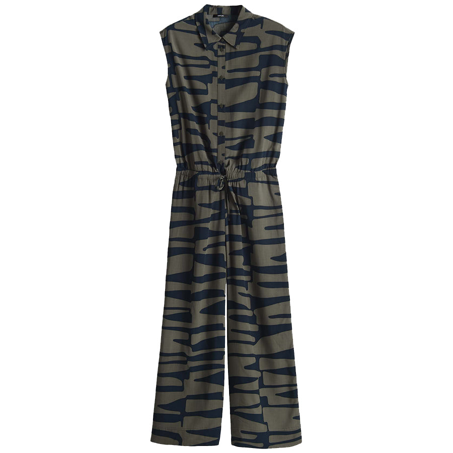 OPUS JUMPSUIT MONNY OLIVE LEAF