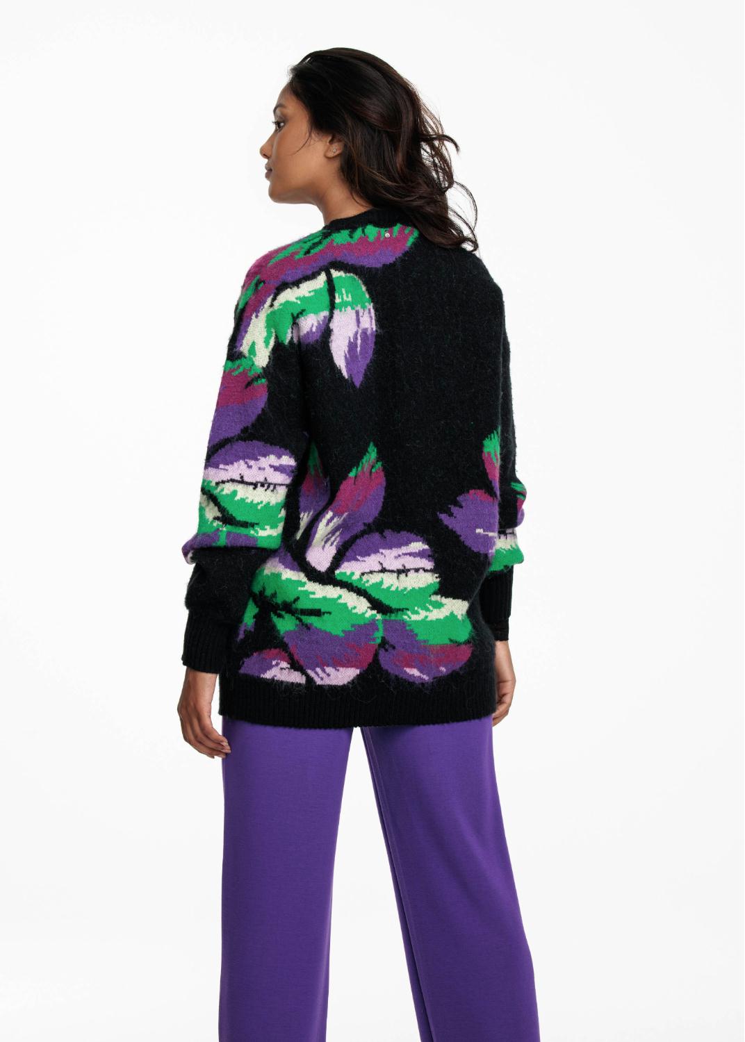 TRAMONTANA VEST FLOWER JACQUARD MULTI COLOUR