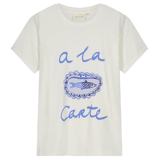 FABIENNE CHAPOT T-SHIRT ROSE APERITIF COSY WHITE