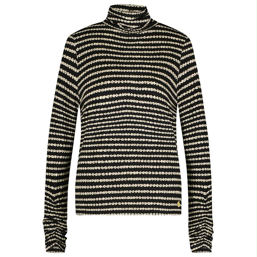 FABIENNE CHAPOT TOP JADE BLACK/COSY WHITE