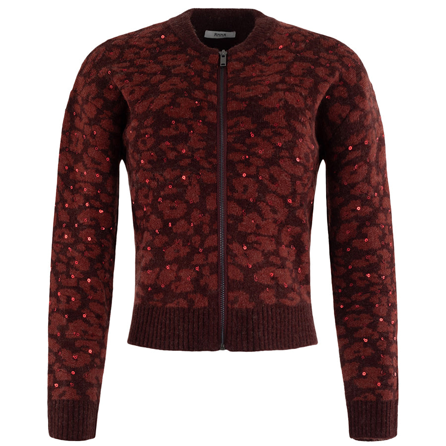 ANNA VEST MERLOT DESSIN