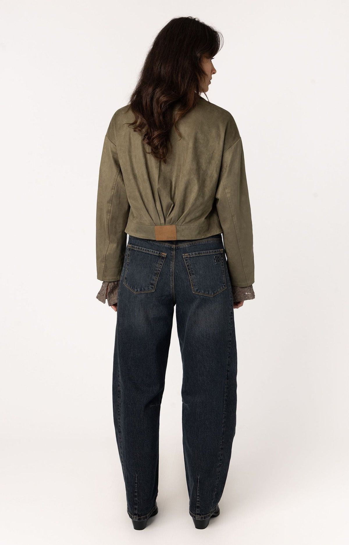 ANNA JACKET SUÉDELOOK KAKI