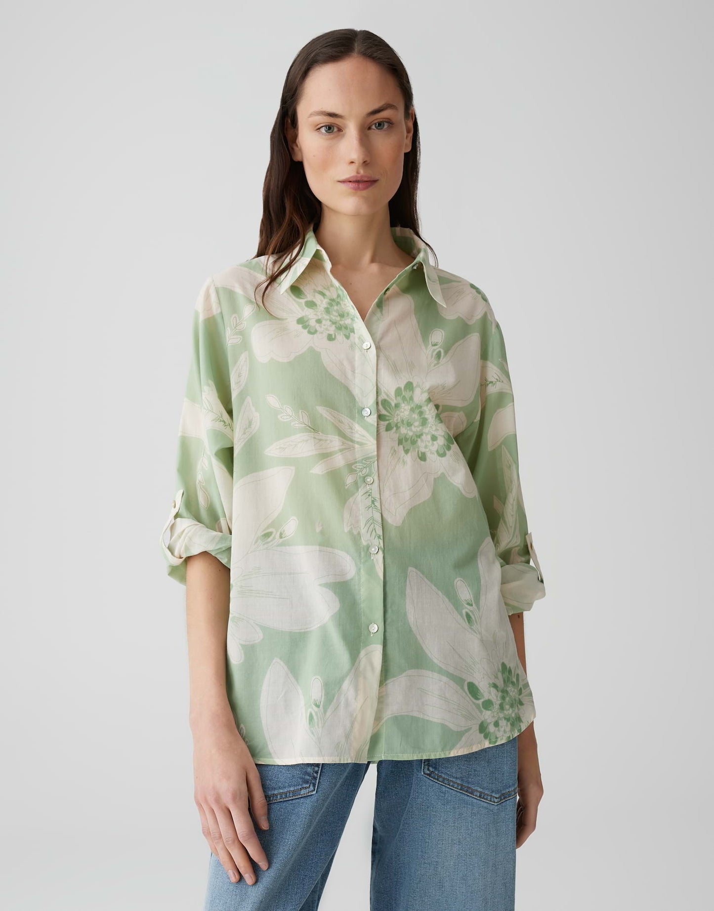 OPUS BLOUSE FUMINE BOHÈME GREEN GLOW