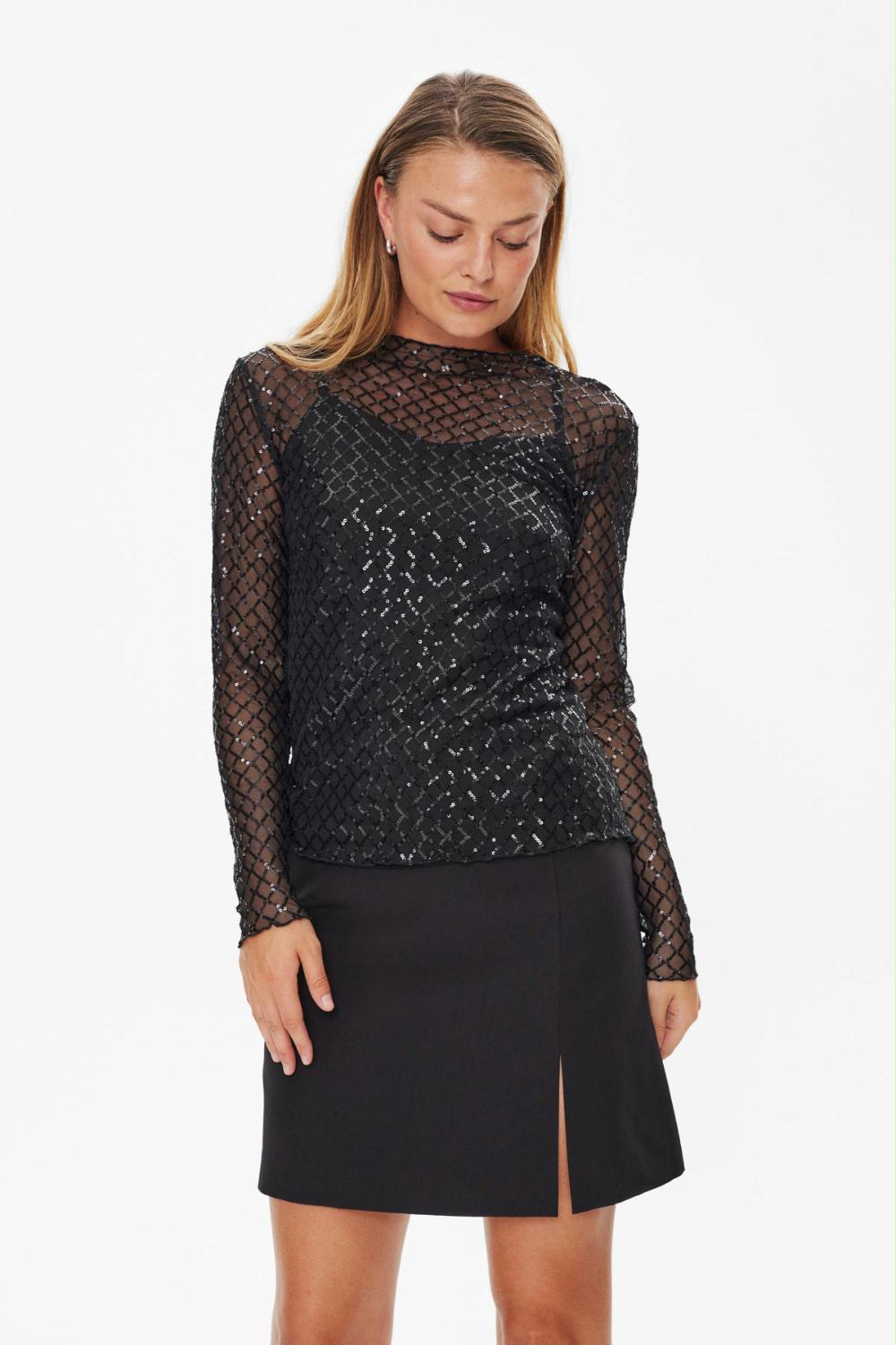 FREEQUENT TOP HERLIG BLACK