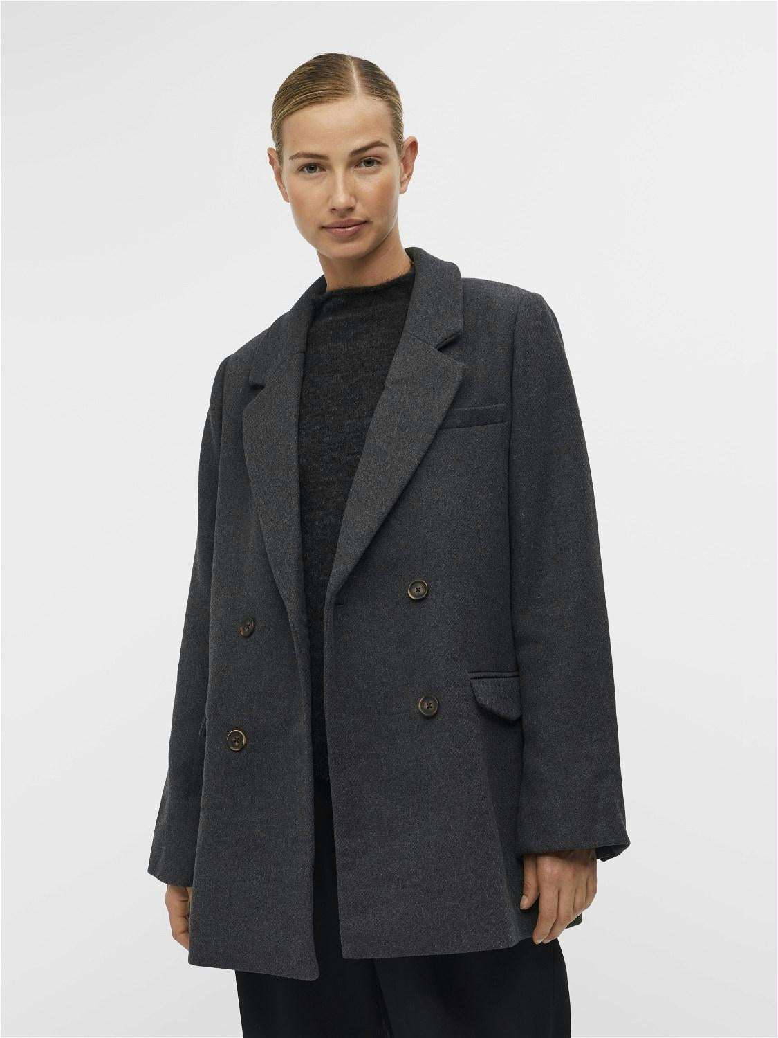 OBJECT JAS BLAZA DARK GREY MELANGE