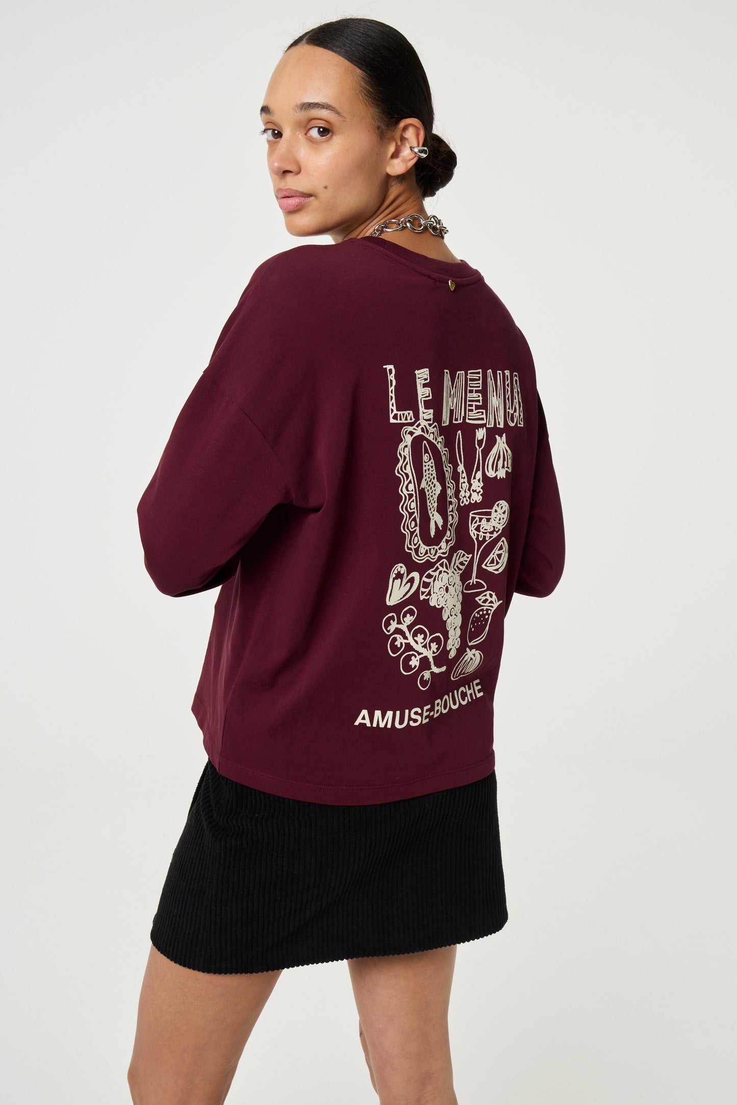 FABIENNE CHAPOT SHIRT PHILEINE DEEP BURGUNDY