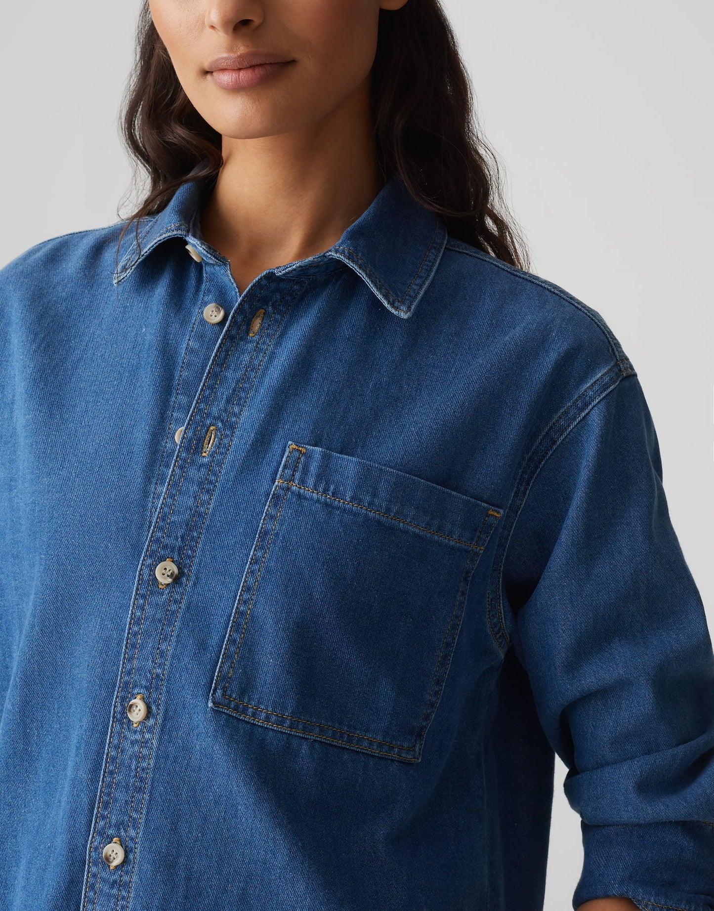 OPUS BLOUSE FELYN MID COASTAL BLUE