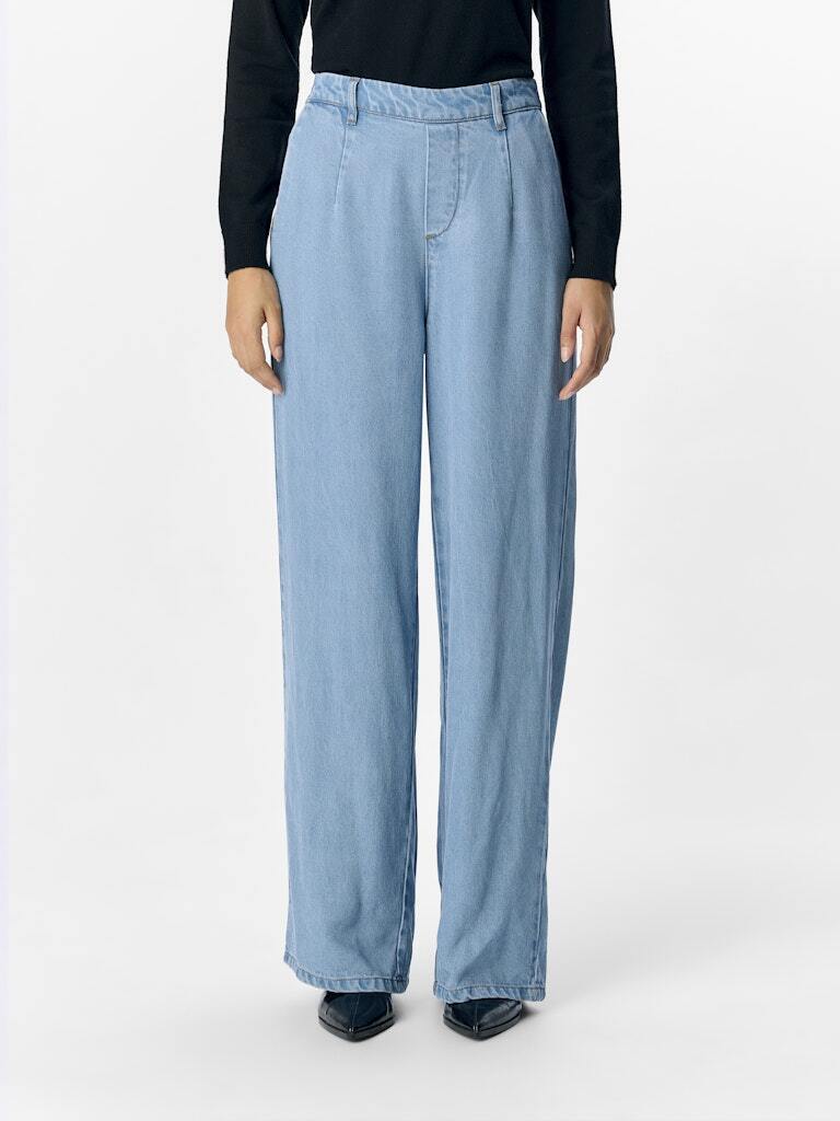 OBJECT BROEK FRAME LIGHT BLUE DENIM