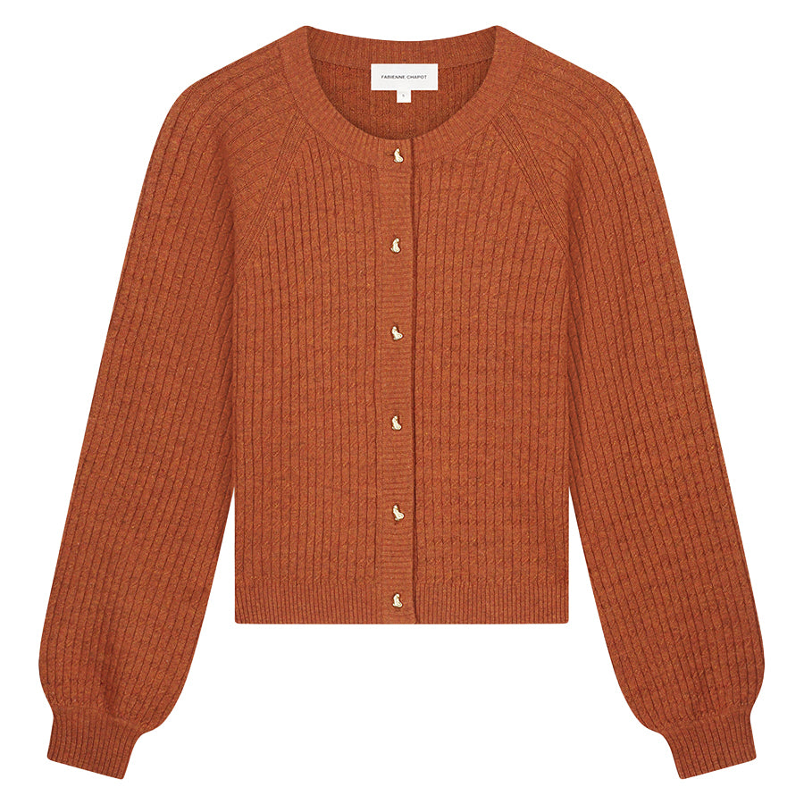 FABIENNE CHAPOT VEST CHARLOTTA BURNT SUGAR