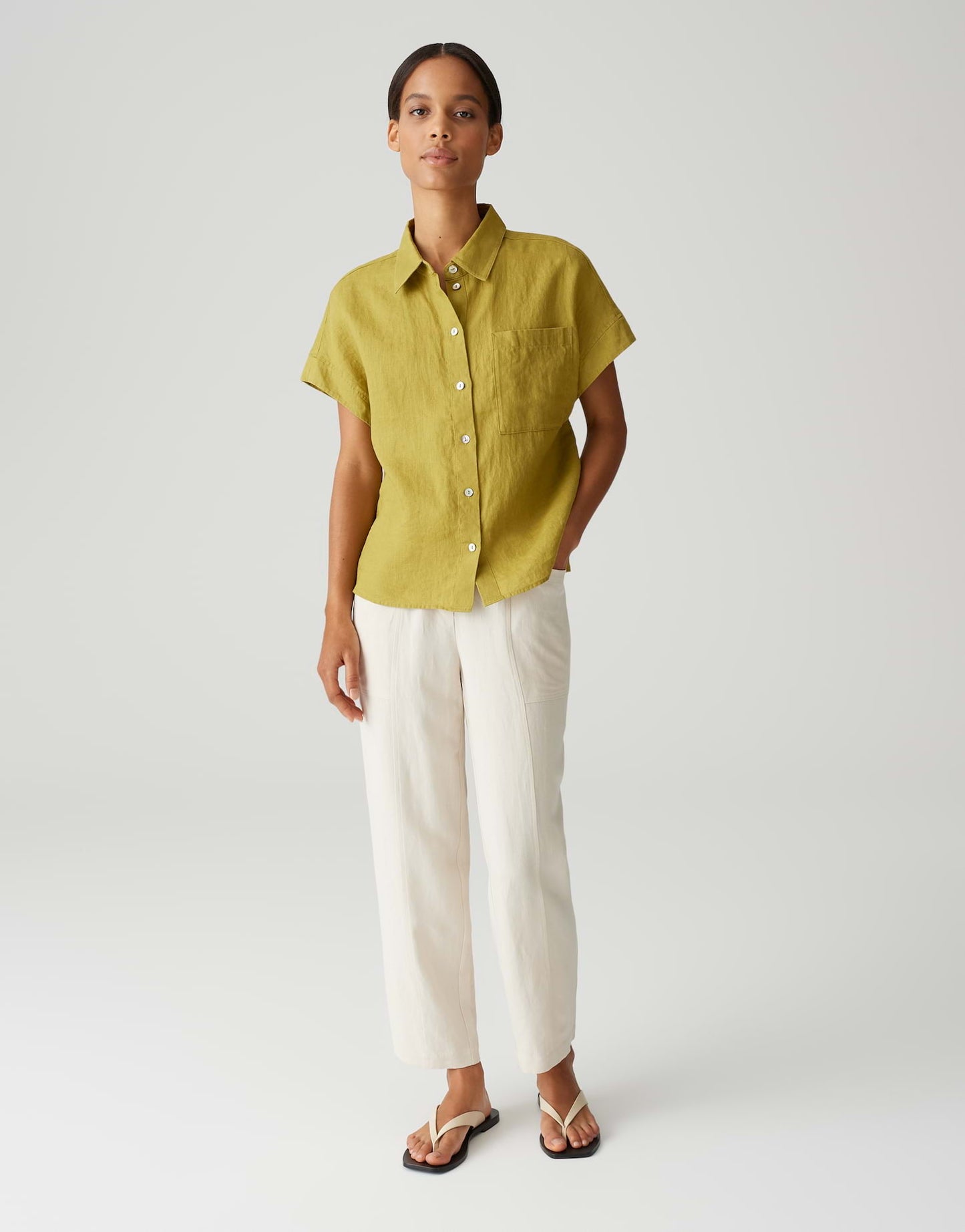 OPUS BLOUSE FELISA TROPICAL MOSS